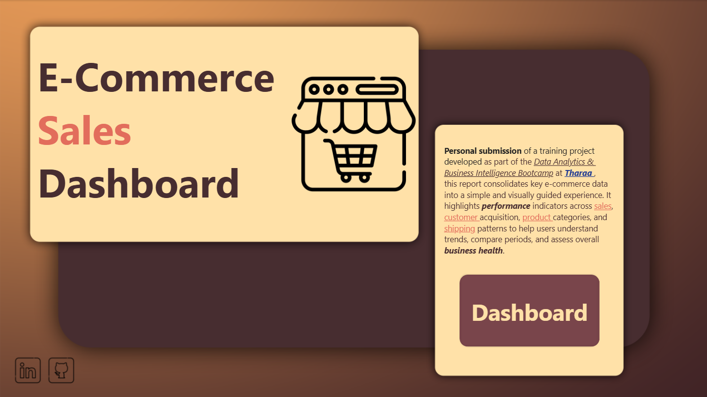 E-Commerce Sales - Advanced Interactive Dashboard preview